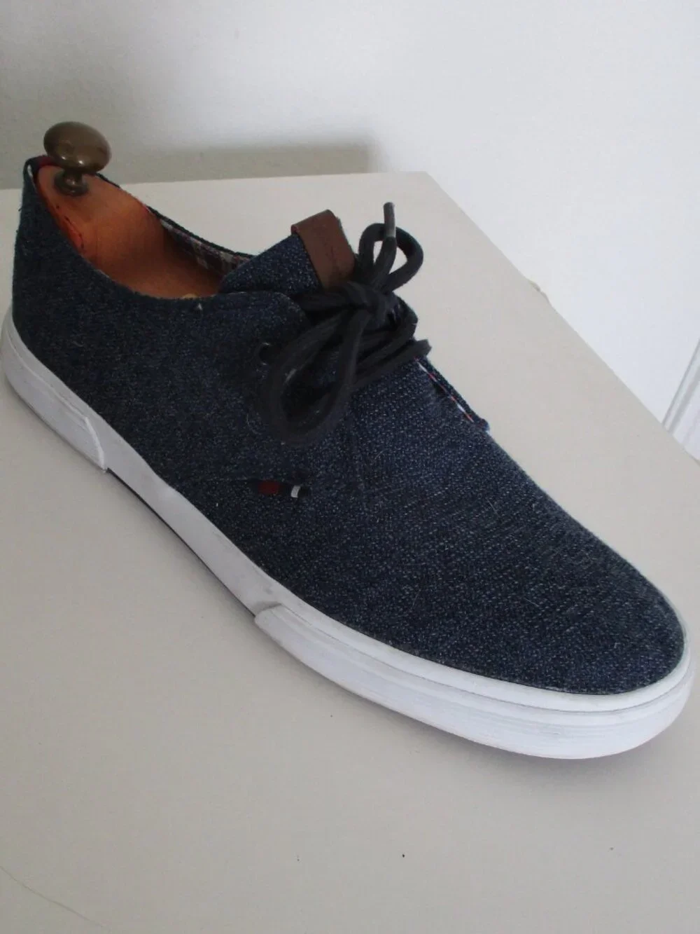 Ben Sherman Mens Blue Textile  Lace-up Casual Oxford Shoe NWOB - Size 10.5M